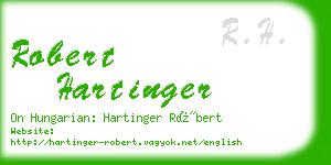 robert hartinger business card